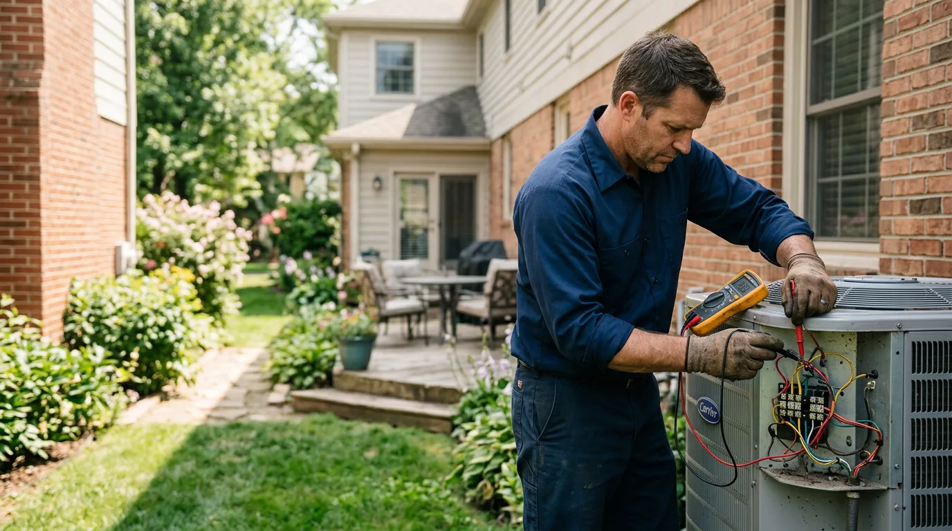 HVAC technician working near Black Lick, PA
